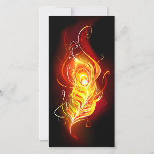Faire-part Plumes de paquetage de feu