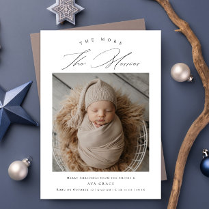 Faire-part Plus la photo de naissance de nouveau-nés Merrier 