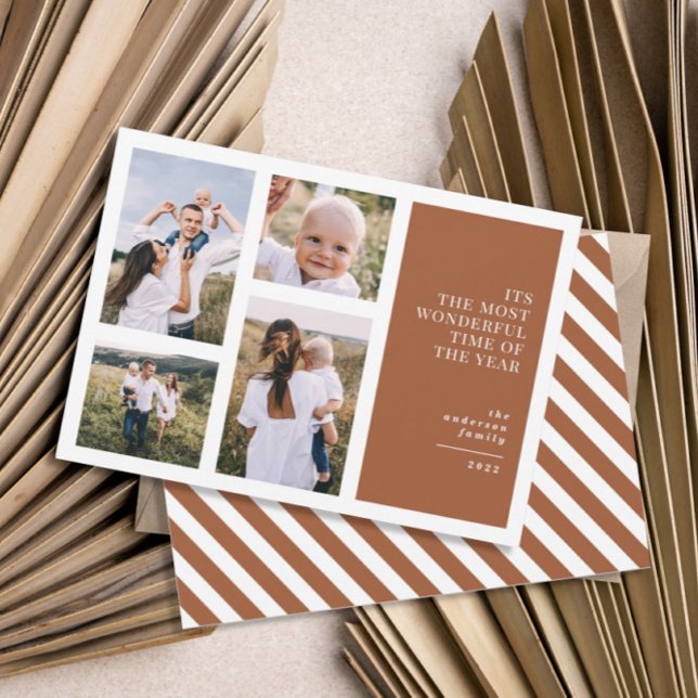 Faire-part Plus merveilleux temps noël multi photo (Créateur téléchargé)