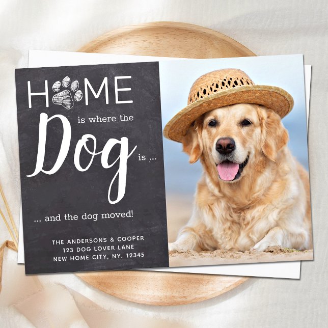 Faire-part Poids Personnalisé Déplacé Nouvelle Adresse Chien  (Créateur téléchargé)