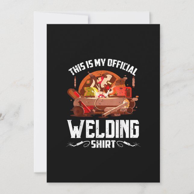 Faire-part Poison de This Is My Official Welding |Best Welder (Devant)