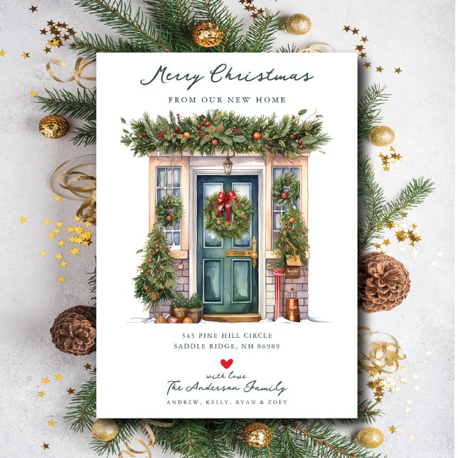 Faire-part Porte de Yuletide Nouvelle maison Déménagement (Créateur téléchargé)