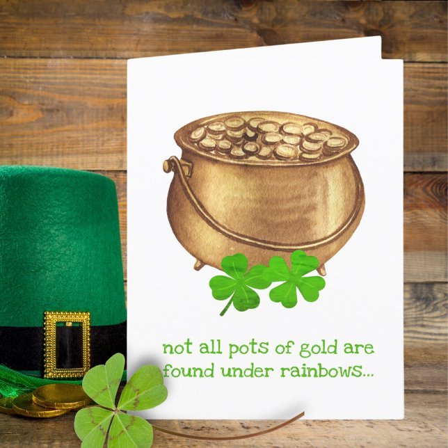 Faire-part Pot Gold Clover Funny Jour de la Saint Patrick Car (Créateur téléchargé)