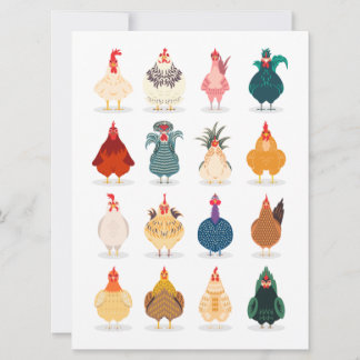 Faire-part Poulet mou