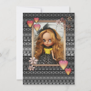 Faire-part Poupées photo bébé, personnalisées, passe-temps