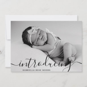 Faire-part Présentation du collage photo personnalisé avec éc