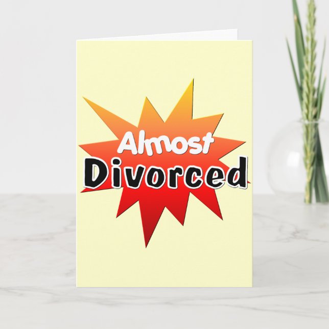 Faire-part Presque Divorcé (Devant)