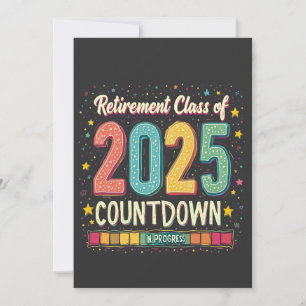 Faire-part Promotion de la classe de retraite 2025 en cours d
