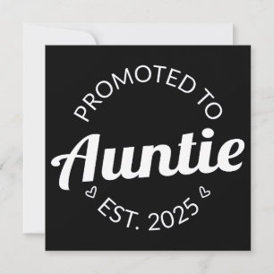 Faire-part Promu À Tante Est. 2025 I