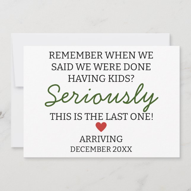 Faire-part Rappelez-vous quand nous avons dit que nous avions (Devant)