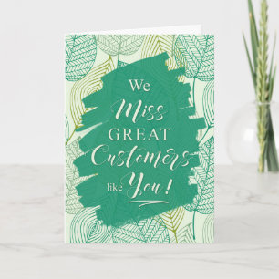 Faire-part Réactivation du client Green Botanical Business