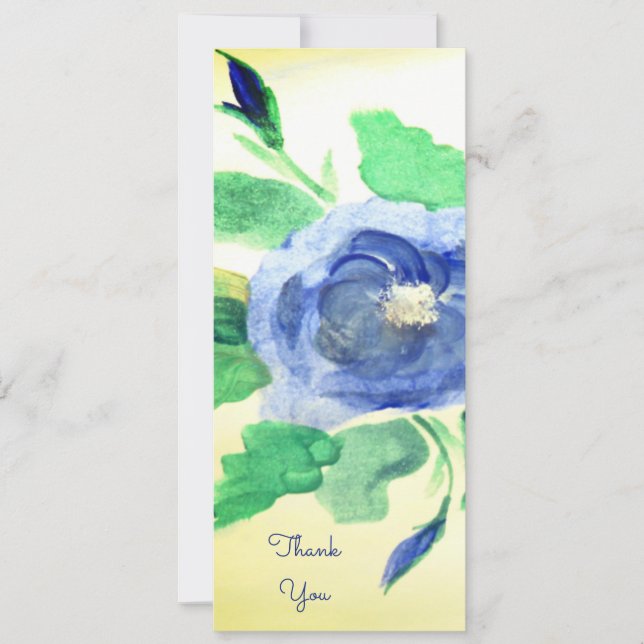 Faire-part Remerciement de l'invité du jour du mariage (Devant)