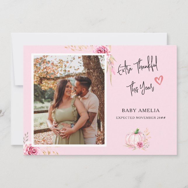 Faire-part Remerciements supplémentaires | Fall Baby Faire-pa (Devant)