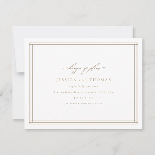 Faire-part Remplacement du Mariage de fenêtre Chic Modifier l (Devant)