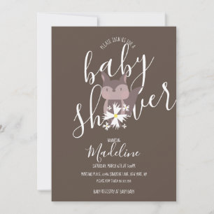 Faire-part Renard Bohème pour Baby Shower