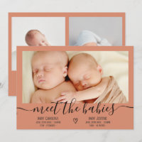 Rencontrez bébé script boho 3 photo bébé jumeaux n