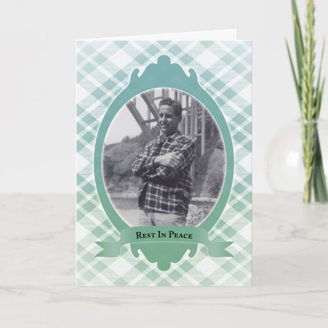 Faire-part reposer dans les annonces commémoratives de paix (Devant)