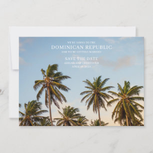 Faire-part République Dominicaine : La plage de Palm Tree sau