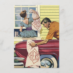 Faire-part Retro Home Found Nous avons déménagé Annonce de dé