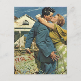 Faire-part Rétro Maison Trouvée Nous avons Déménagé Annonce d