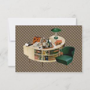 Faire-part Retro Nouveau domicile et changement d'adresse