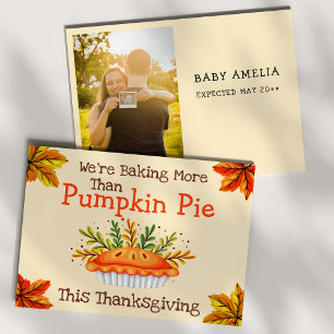 Faire-part Révélation de bébé   Thanksgiving Pregancy Faire-p