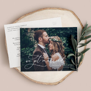 Faire-part Romance Nous sommes mariés Fugue Carte postale