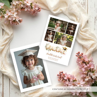 Faire-part Romantic Botanical Kindergarten Grad 5-Photo