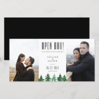 Rustic Forest OPEN BAR Enregistrer l'Humour de dat