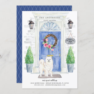 Faire-part Samoyé de déplacement de porte avant