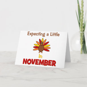 Faire-part S'attendre à un peu de dindon en novembre !