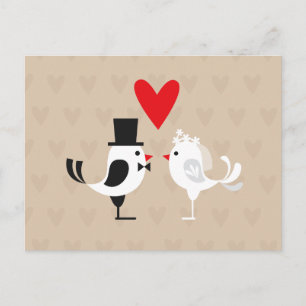 Faire-part Sauver la date Amoureux & Cœurs Carte postale marr