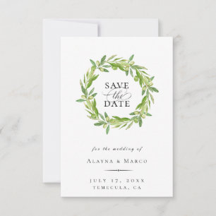 Faire-part Serre D'Olive Toscane Enregistrer La Date