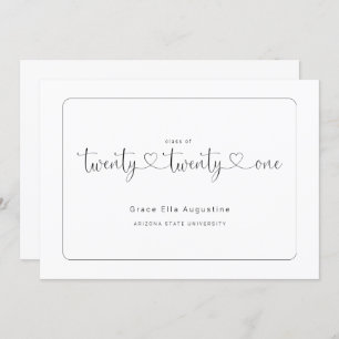 Faire-part simple d'obtention du diplôme