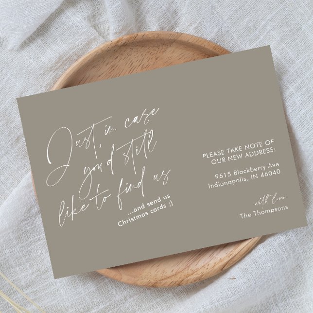 Faire-part Simple moderne et amusant Taupe Moving (Créateur téléchargé)