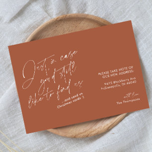 Faire-part Simple Moderne Funny Terracotta Rust Moving