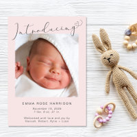 Simple présentation de photos Pink Baby Girl Birth