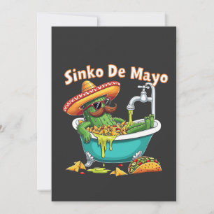 Faire-part Sinko de Mayo"Funny Cinco de Mayo Cactus