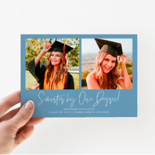 Faire-part Smarter By One Degree Denim Bleu Grad Multi Photo