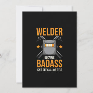 Faire-part Soudeur parce que Badass n'est pas un titre offici