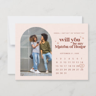 Faire-part Soyez mon maître d'honneur Photo et calendrier