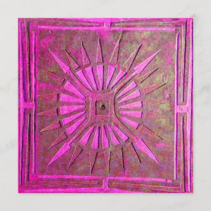 Faire-part STAR DU MATIN, rose vif, blanc violet