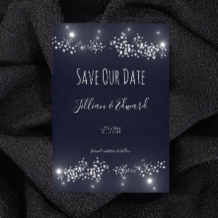 Faire-part Star Light Enregistrer La Date Annonce