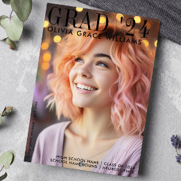 Faire-part Superposition de magazine moderne pour la remise d