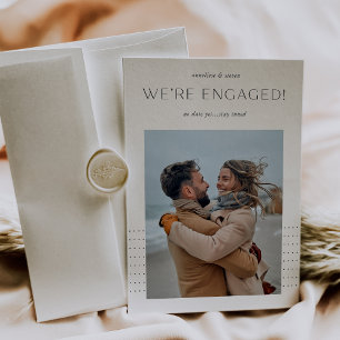 Faire-part Sur le point Fiançailles photo