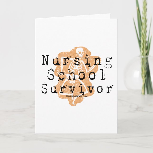 Faire-part Survivant de l'école de soins infirmiers (Devant)