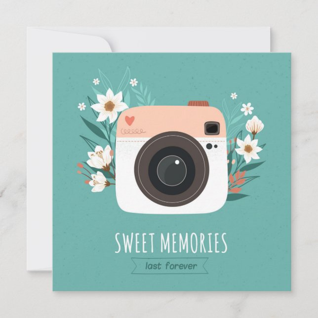 Faire-part Sweet Memories Last Forever (Devant)