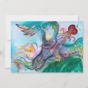 Faire-part TALE DE FOYER TURQUE / PHOENIX AVEC POMME, blanc