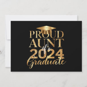Faire-part Tante fière d'une promotion de 2024 à la remise de