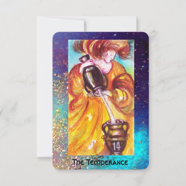 FAIRE-PART TAROTES DES OMBRES PERDUES / LA TEMPÉRANCE (Devant)
